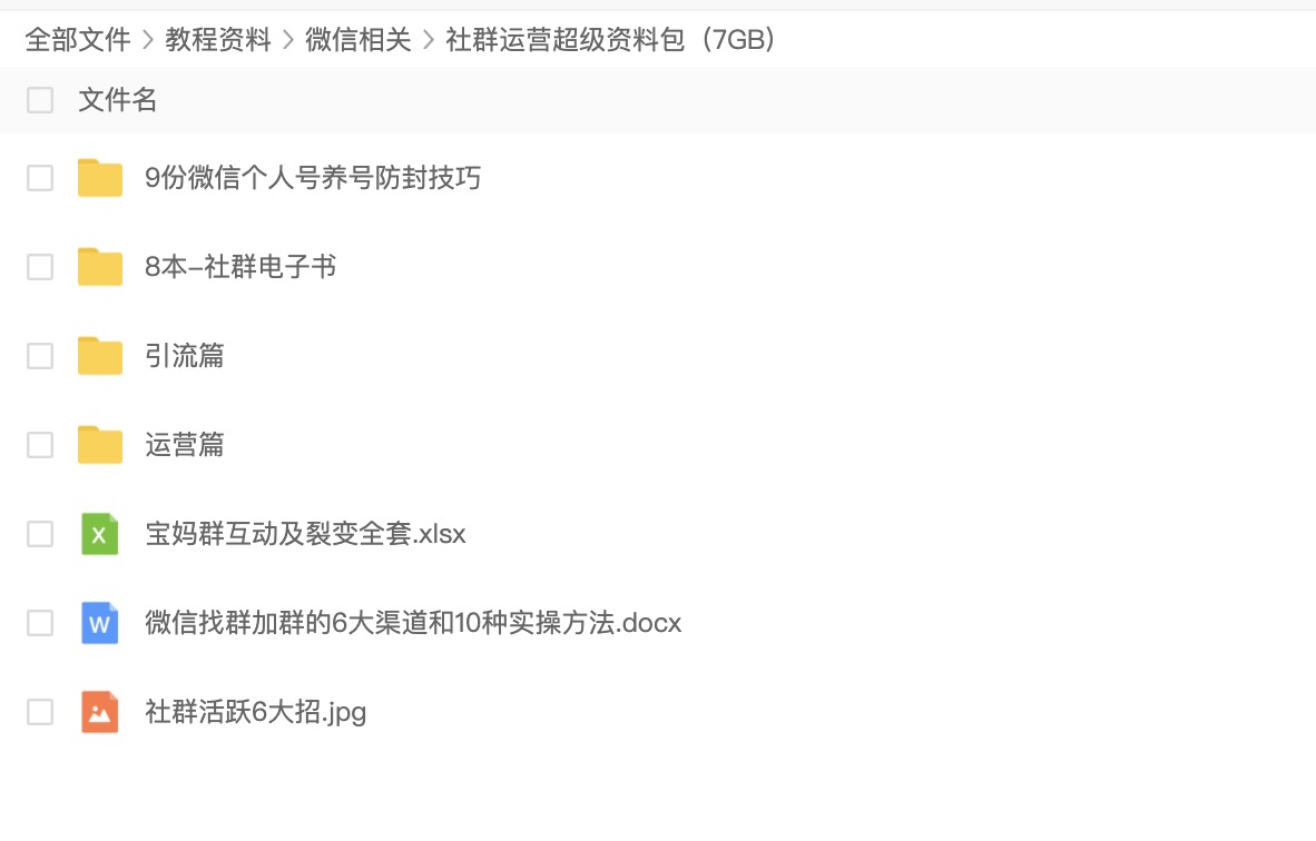 2020社群運營超級資料包（7GB) 百度網(wǎng)盤插圖1