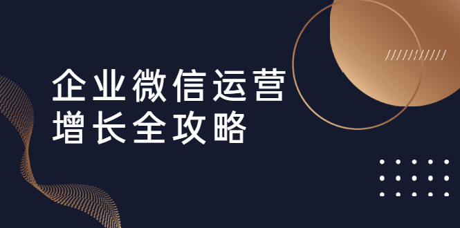 企業(yè)微信運營增長全攻略：引流+裂變+運營+成交  百度網盤插圖