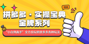 拼多多?實操寶典：金牌系列“小白到高手”帶你全方位玩轉拼多多各種玩法插圖