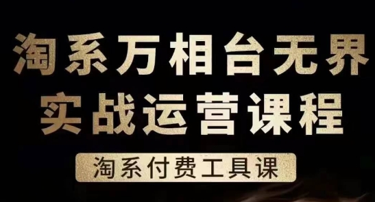 淘系萬相臺無界實戰(zhàn)運營課，淘系付費工具課插圖